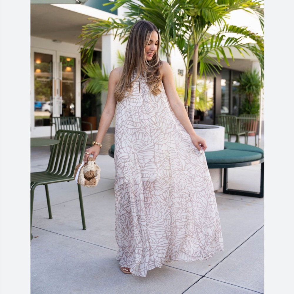 INDAH Strapless Cotton Maxi Dress